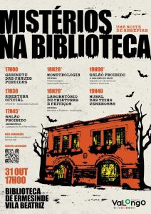 BIBLIOTECA DE ERMESINDE TEM TARDE DE HALLOWEEN COM TEATRO, OFICINAS E HORA DO CONTO A 31 DE OUTUBRO